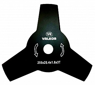 Нож VALKOR (255мм/25,4мм) 3 лопости 