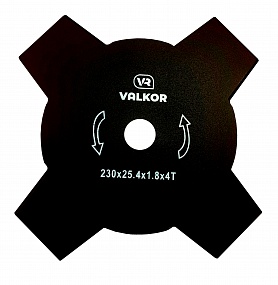Нож VALKOR (230мм/25,4мм) 4 лопости 