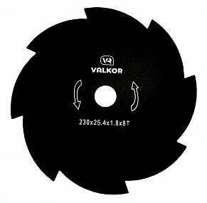 Нож VALKOR ( 230мм/25,4мм) 8 лопостей 