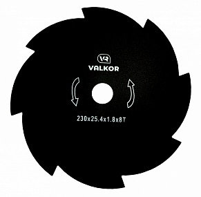 Нож VALKOR ( 230мм/25,4мм) 8 лопостей 